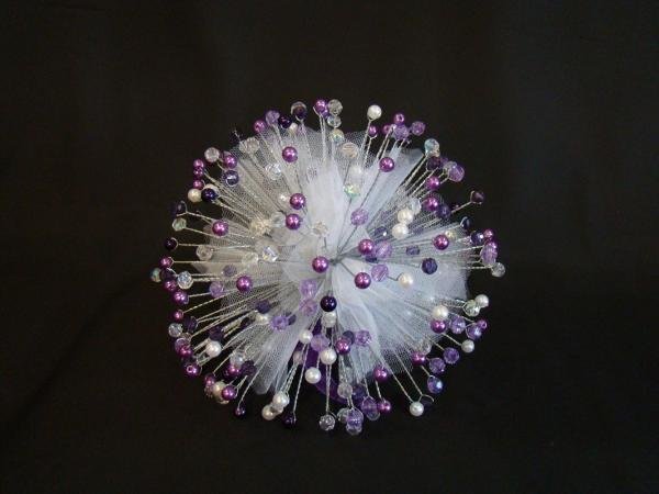 Lilac Swirl Beaded Bouquet