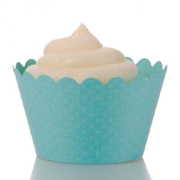 Emma Tiffany Blue Cupcake Wrappers Pack of 12 tifany blue and brown wedding