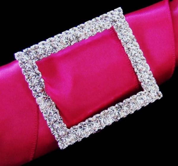 Crystal Rectangle Bouquet Buckle