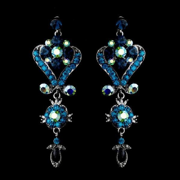 Aqua Blue Chandelier Earrings Wedding, Crystal Chandeliers Earrings Australia
