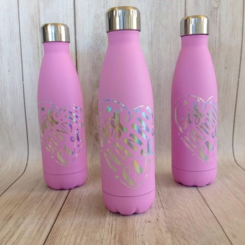 Best Mummy, Nanny or Grandma Pink Insulated Water Bottle