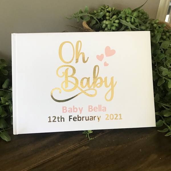 Personalised Baby Shower Guest Book