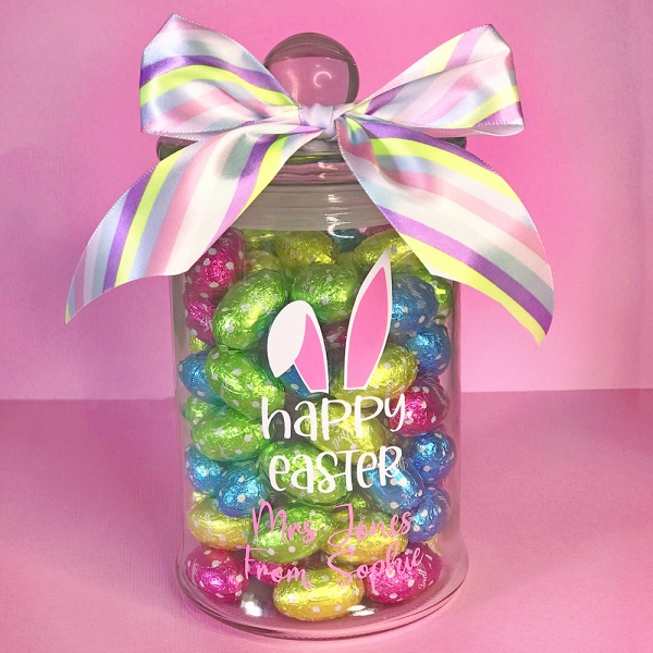 Personalised Happy Easter Gift Jar