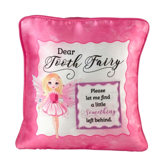 Pink Satin Tooth Fairy Pillow