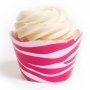 Wild Hot Pink Zebra Cupcake Wrappers - Pack of 12