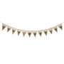 Burlap & Lace Just Married Pennant Banner