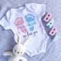 Pink Or Blue We Love You Baby Announcement Onesie