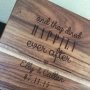 And They Dined Happily Ever After Personalised Chopping Board