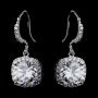 Antique CZ Crystal Bridal Earrings
