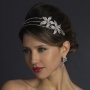 Antique Silver Floral Side Headband