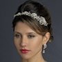 Antique Rhinestone Rose Bridal Headband