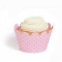 Baby Pink Mini Cupcake Wrappers - Pack of 18