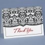 Black White & Red Thank You Cards - Pack of 50