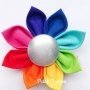 Bright Rainbow Fairy Flower Hair Clip