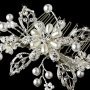 Couture Floral Crystal & Pearl Bridal Comb