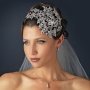 Couture Vintage Leaf Side Accented Bridal Headband