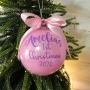 Baby's First Christmas Bauble - Personalsied