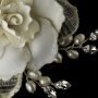 Double Ivory Rose Bridal Hair Comb
