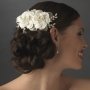 Double Ivory Rose Bridal Hair Comb