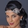 Embellished Rhinestone Floral Ribbon Bridal Headband