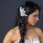 Embroidered Ivory Floral Lace Wedding Hair Clip