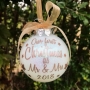 First Christmas as Mr & Mrs Christmas Bauble