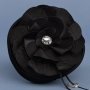 Floral Fantasy Black Petite Ring Pillow