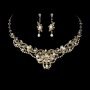 Gold Freshwater Pearl & Crystal Jewellery Set