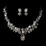 Gold Pearl & Crystal Bridal Jewellery Necklace Set