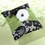 Green & Black Lace Ring Pillow