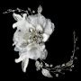 Ivory Vintage Lace Flower Bridal Hair Comb