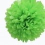 Kiwi Green Tissue Pom Poms - Pack of 4
