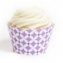 Lavender Diamonds Cupcake Wrappers - Pack of 12