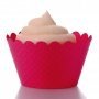 Magenta Pink Cupcake Wrappers - Pack of 12