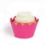 Magenta Mini Cupcake Wrappers - Pack of 18