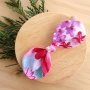 Marley Bright Floral Top Knot Bow Headband