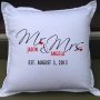 Mr & Mrs Personalised Wedding Gift Pillow