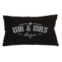 Personalised Mr & Mrs Lumbar Wedding Cushion - Gift