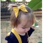 Mustard Fabric Baby Bow Headband Or Clip