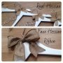 Personalised Coat Hanger With Rustic Bow