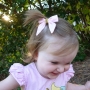 Pale Pink & Gold Sparkle Baby Bow Headband
