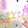 Set of 5 Pastel Rainbow Molded Hearts Kids Decor