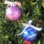 Personalised Baby's First Christmas Baubles Handmade