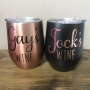 Rose Gold Personalised Insulated Wine Tumbler Cup 12oz