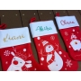 Personalised Christmas Stockings With Glitter Names