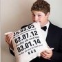 Personalised Wedding Date Cushions