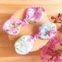 Pink & Blue Floral Baby Bow Headbands