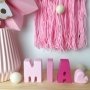Pink Ombre Personalised Kids Names - Room Decor