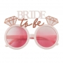 Pink & Rose Gold Bride To Be Hens Party Sunglasses
