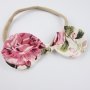 Eloise Pink Vintage Floral Baby Bow Headband